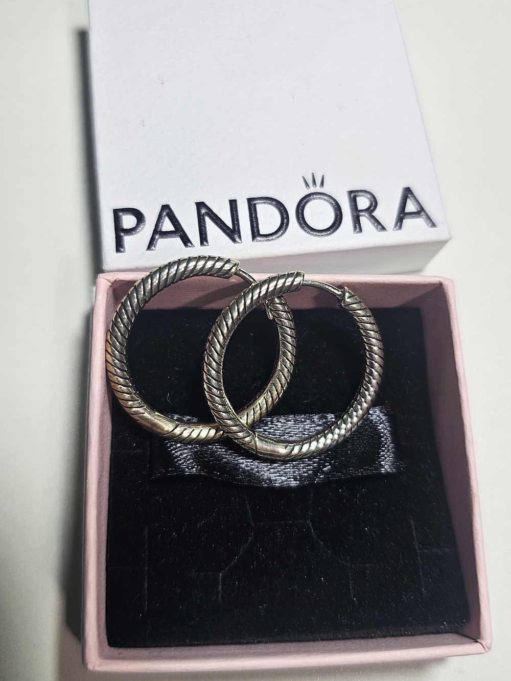 Pandora Moments Charm Hoop Earrings